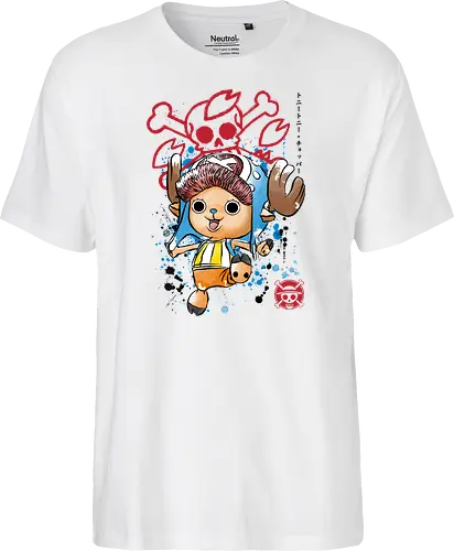 The Pirate Doctor - anime, manga, japan, japanese art, straw hat pirates, sumi e, series tv - Fairtrade T-Shirt