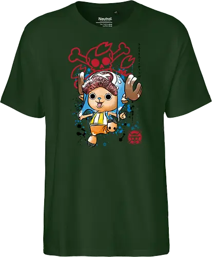 The Pirate Doctor - anime, manga, japan, japanese art, straw hat pirates, sumi e, series tv - Fairtrade T-Shirt