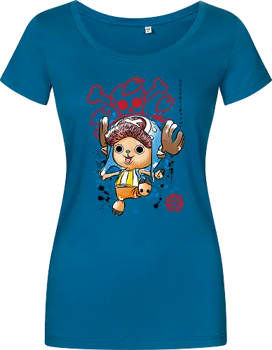 The Pirate Doctor - anime, manga, japan, japanese art, straw hat pirates, sumi e, series tv - Damen T-Shirt