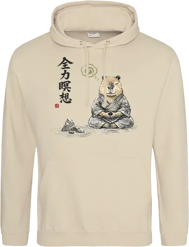 Capybara Zen Meditation Japanische Tuschekunst