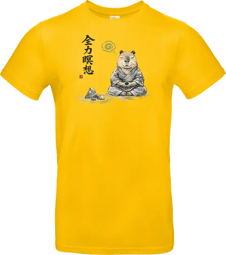 Capybara Zen Meditation Japanische Tuschekunst