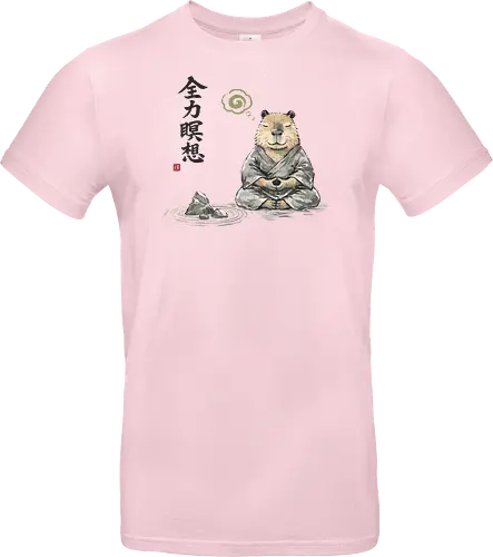 Capybara Zen Meditation Japanische Tuschekunst