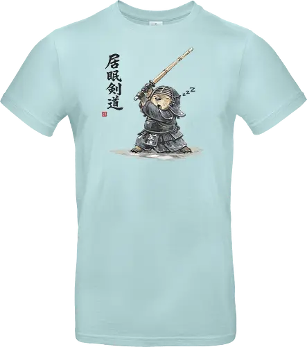 Capybara Kendo Krieger Japanische Tuschekunst