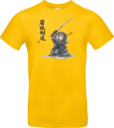 Capybara Kendo Krieger Japanische Tuschekunst