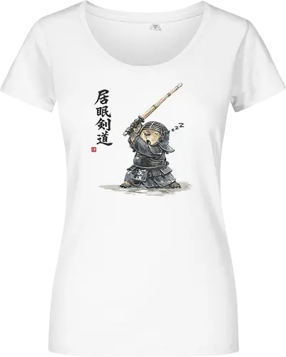 Capybara Kendo Krieger Japanische Tuschekunst