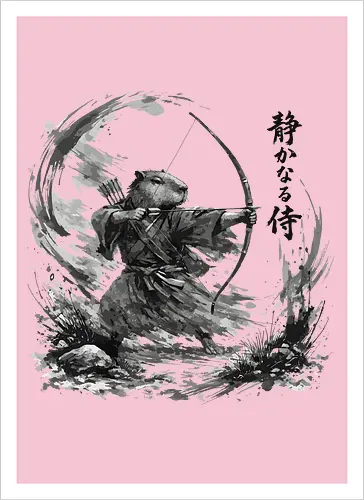 Capybara Bogenschütze Enso Kreis Japanische Kunst