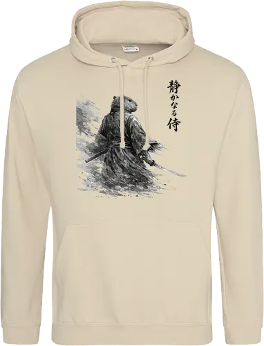 Dunkler Capybara Samurai Japanischer Tuschestil