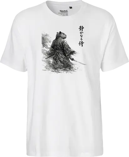 Dunkler Capybara Samurai Japanischer Tuschestil