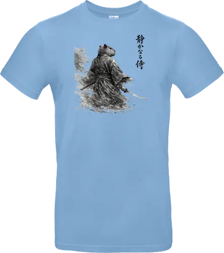 Dunkler Capybara Samurai Japanischer Tuschestil