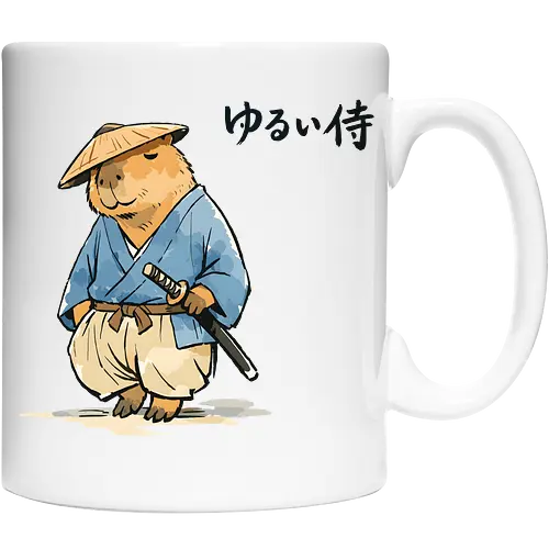 Capybara Zen Mönch Japanische Vintage Tuschekunst