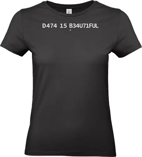 Data is Beautiful - Pi day, data, geek, nerd, minimalism, minimal, science, scientist, mathematics, maths, teacher, student, learning, patterns - Standard T-Shirt (Frauen)