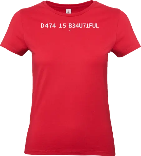 Data is Beautiful - Pi day, data, geek, nerd, minimalism, minimal, science, scientist, mathematics, maths, teacher, student, learning, patterns - Standard T-Shirt (Frauen)