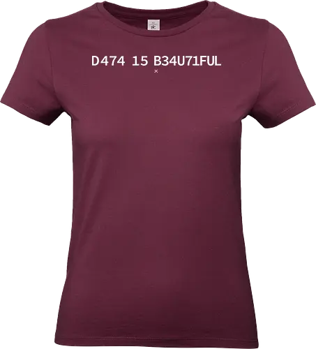 Data is Beautiful - Pi day, data, geek, nerd, minimalism, minimal, science, scientist, mathematics, maths, teacher, student, learning, patterns - Standard T-Shirt (Frauen)