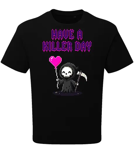 Have A Killer Day - Creepy Cute Pixel Art Grim Reaper