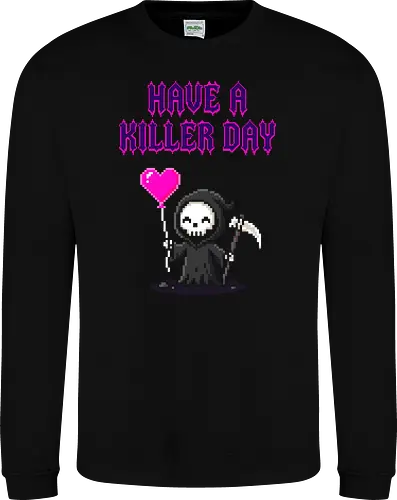 Have A Killer Day - Creepy Cute Pixel Art Grim Reaper