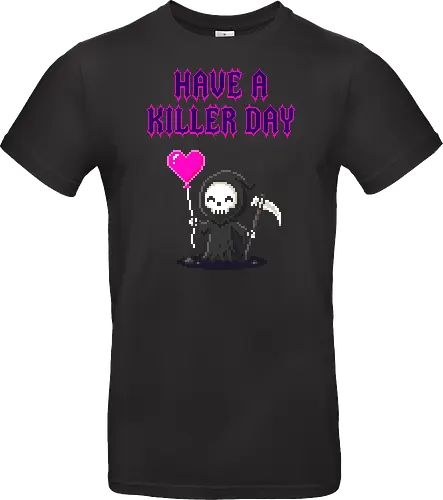 Have A Killer Day - Creepy Cute Pixel Art Grim Reaper