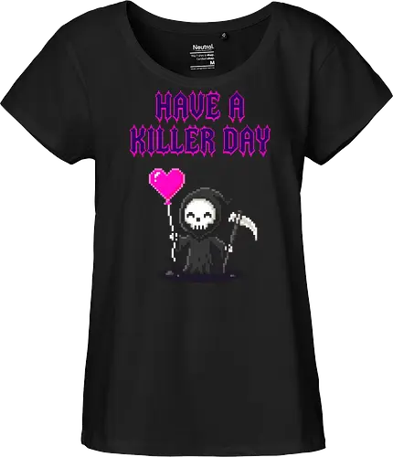 Have A Killer Day - Creepy Cute Pixel Art Grim Reaper