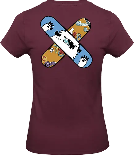 Skaters Langa Hasegawa- SK8 the Infinity fanart - langa hasegawa, reki kyan, sk8 the infinity fanart, sk8 fanart, sk8 the infinity anime, anime merch, anime style, anime fanart, anime art, anime and manga, anime characters, anime universe, anime skate - Standard T-Shirt (Frauen)