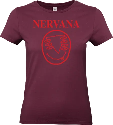 NERVana - neon genesis, evangelion anime, grunge band, nirvana, kurt cobain, nerv, eva unit 01, shinji ikari, 90's anime, mecha anime, Rei Ayanami - Standard T-Shirt (Frauen)
