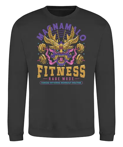 Magnamalo Fitness - hunting, monster - Sweatshirt
