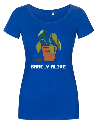 Sad Wilting Houseplant - Funny Plant Killer Pixel Art