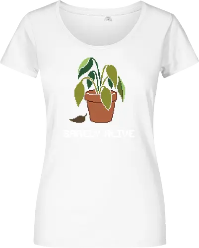 Sad Wilting Houseplant - Funny Plant Killer Pixel Art