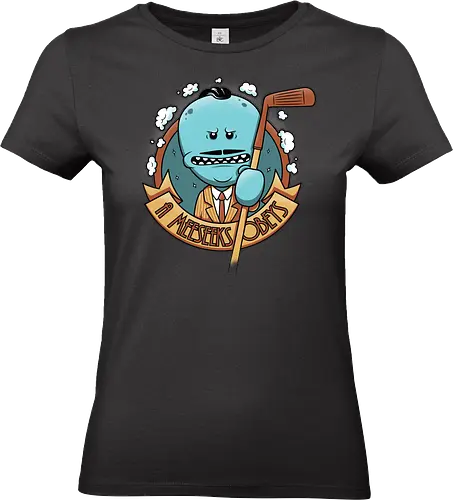 Herr Meeseeks Kunst – Ein Job - Herr Meeseeks Kunst, Ein Meeseeks Job, Meeseeks Box, Geek Kleidung, existenzieller dunkler Humor, Dan Harmon Justin Roiland, Nerd Kultur, alternativer Streetwear, Geek Geschenk, blaue Kreatur, Meeseeks Golfschläger, Erwachsenen-Animation, intelligenter Humor, Rick - Standard T-Shirt (Frauen)