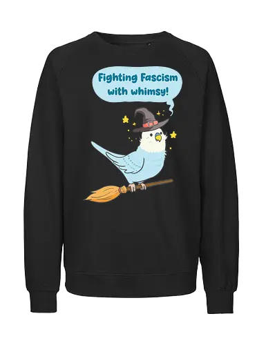 Whimsy Wellensittich - Witch, witchy - Fairtrade Sweatshirt