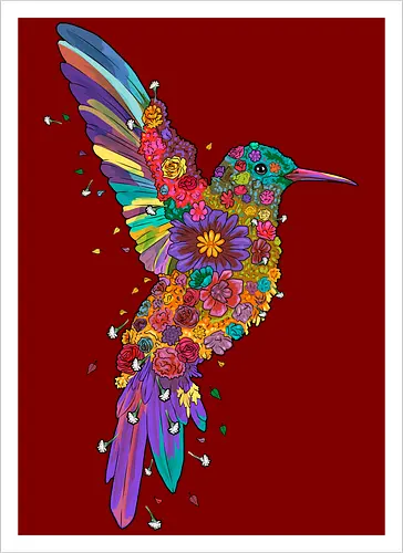 Floral Hummingbird