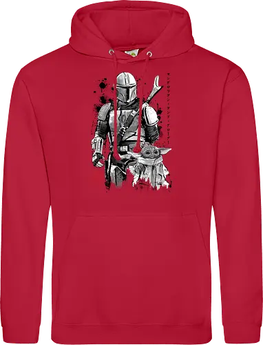 The bounty hunter and the child sumi e - series, television, bounty hunter, Bounty Hunter, japanese art, japan, sumi e - Standard Hoodie