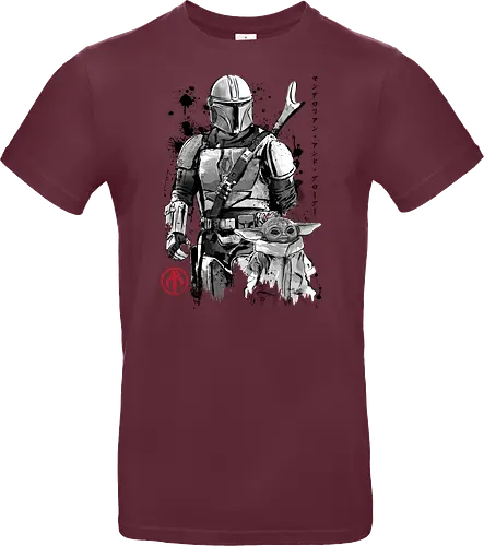 The bounty hunter and the child sumi e - series, television, bounty hunter, Bounty Hunter, japanese art, japan, sumi e - Standard T-Shirt