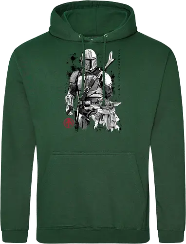 The bounty hunter and the child sumi e - series, television, bounty hunter, Bounty Hunter, japanese art, japan, sumi e - Standard Hoodie