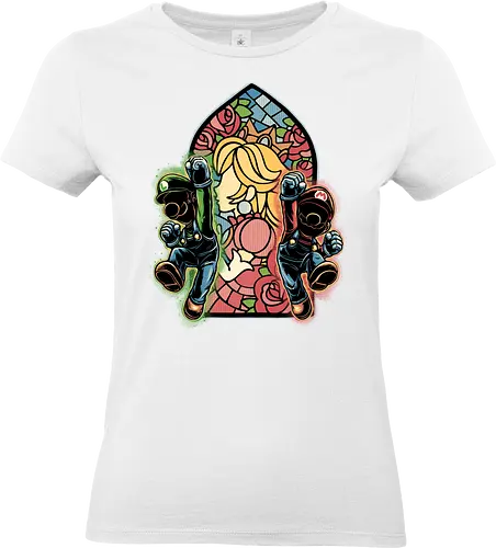 Stained Glass of Hope - Gaming, gamer, video game, retro gamer, movie, adventure, animation, animated - Standard T-Shirt (Frauen)