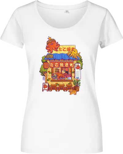 Takoyaki Stand - Damen T-Shirt