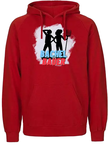 Achsel Folee - Bachel vs Bauer - Fairtrade Hoodie