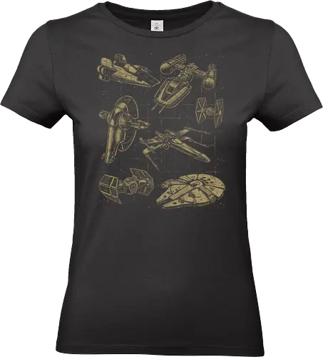 Star Spaceships - spaceship, scifi, xmorfina - Standard T-Shirt (Frauen)