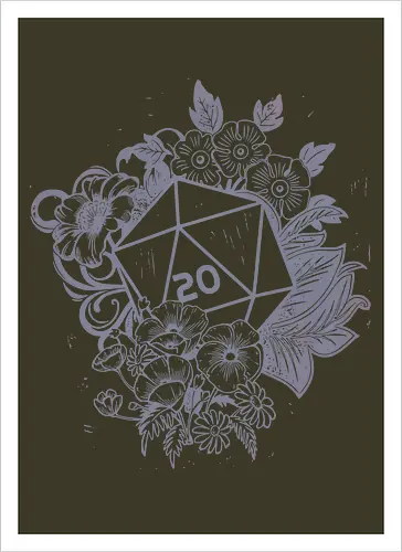 D20 Linocut