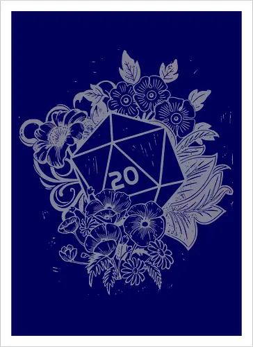 D20 Linocut