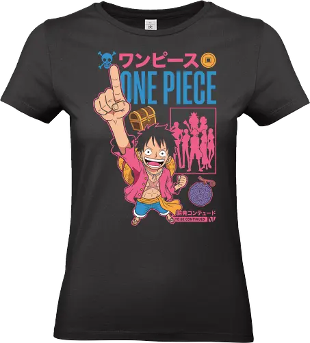 Pirate: To Be Continued Adventure - Pirate, Straw Hat Pirates, Devil Fruit, anime adventure, To be continued anime, Grand Line, anime graphic tee, chibi - Standard T-Shirt (Frauen)