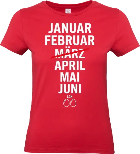 MRZ LCK EIER Kalender - Standard T-Shirt (Frauen)