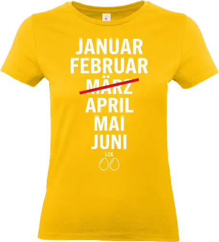 MRZ LCK EIER Kalender - Standard T-Shirt (Frauen)