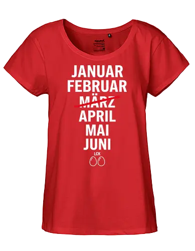 MRZ LCK EIER Kalender - Fairtrade Girl Shirt