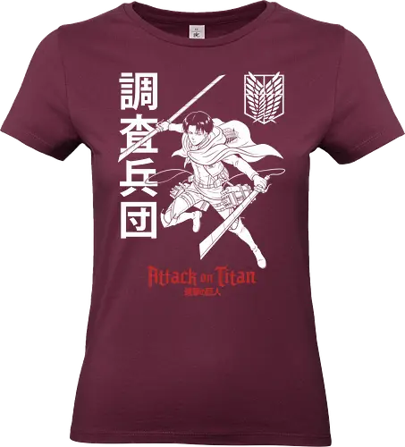 Attack: The Ghost Scout - Attack, AOT, Survey Corps, Shingeki no Kyojin, ghost anime shirt, minimalist anime apparel, Eren Yeager, subtle anime design, scout regiment, dark anime aesthetic - Standard T-Shirt (Frauen)
