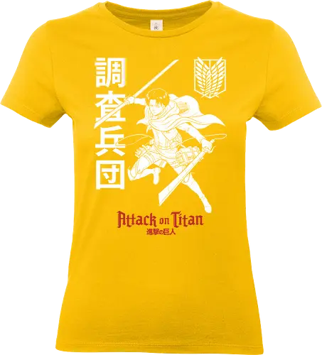 Attack: The Ghost Scout - Attack, AOT, Survey Corps, Shingeki no Kyojin, ghost anime shirt, minimalist anime apparel, Eren Yeager, subtle anime design, scout regiment, dark anime aesthetic - Standard T-Shirt (Frauen)