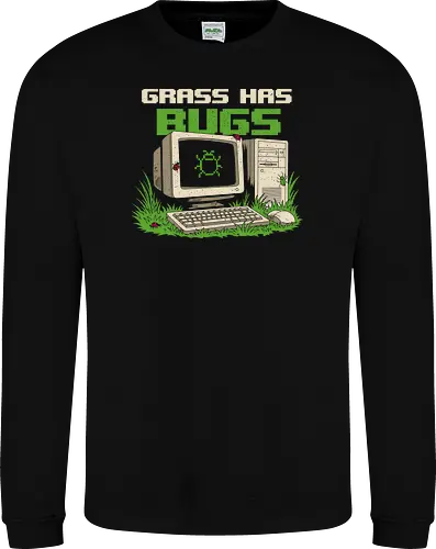 Grass Has Bugs Retro Computer Humor
