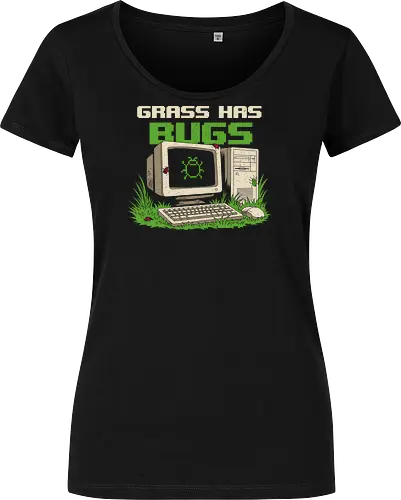 Grass Has Bugs Retro Computer Humor