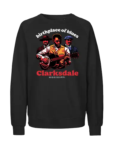 Horror Vampires Blues - Gothic Horror, Horror, Vampires, Vampire, Horror Movie, Horror Movies, Orphan Black, Blues Rock, Blues, Paranormal, Party, Guitarist, Guitar, Guitar Solo, Music, Musical, Musician, Music Lover, Historical, History, Album Cover, Album - Fairtrade Sweatshirt