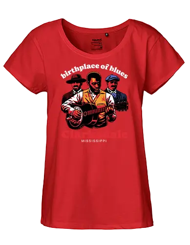 Horror Vampires Blues - Gothic Horror, Horror, Vampires, Vampire, Horror Movie, Horror Movies, Orphan Black, Blues Rock, Blues, Paranormal, Party, Guitarist, Guitar, Guitar Solo, Music, Musical, Musician, Music Lover, Historical, History, Album Cover, Album - Fairtrade Girl Shirt