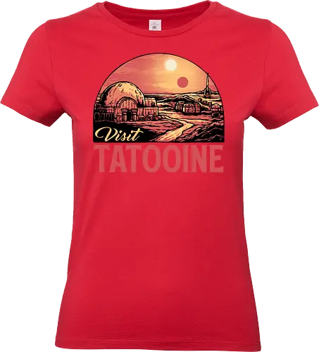 Visit Tatooine - Movie, film, galaxy, galactic, sci-fi, science fiction - Standard T-Shirt (Frauen)