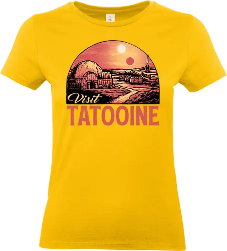 Visit Tatooine - Movie, film, galaxy, galactic, sci-fi, science fiction - Standard T-Shirt (Frauen)